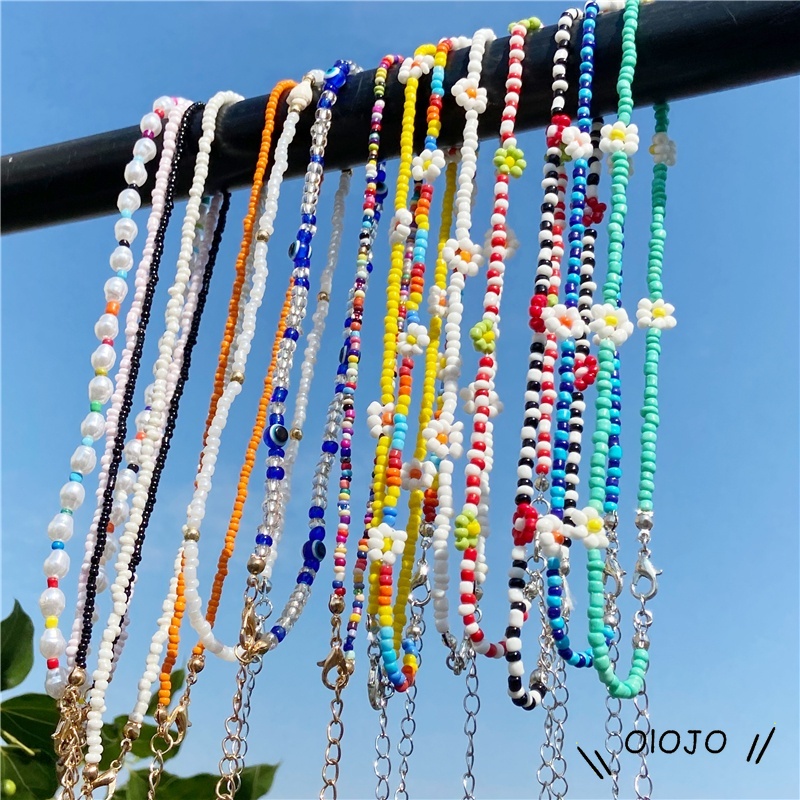 Vòng cổ choker dạng chuỗi hạt phong cách đơn giản thời trang dành cho nữ