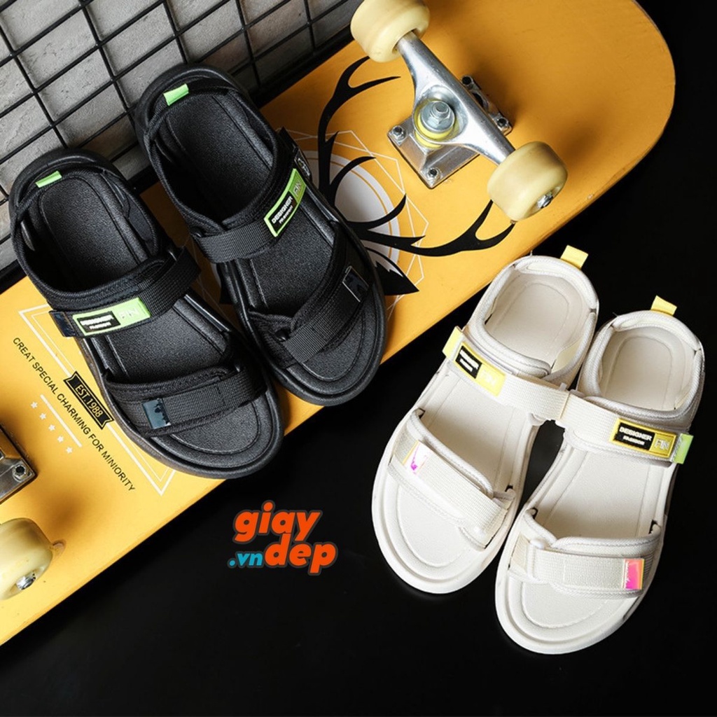 Sandal Nữ Kiểu Dáng Hàn Quốc GADEVI Quai Dán FIN 3 Màu Hot Trend GD009