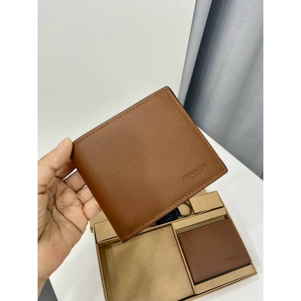 Ví Coach nam kèm khoá mua 1 được 2