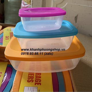 Bộ 3 hộp đựng thực phẩm - hộp đựng thực phẩm
