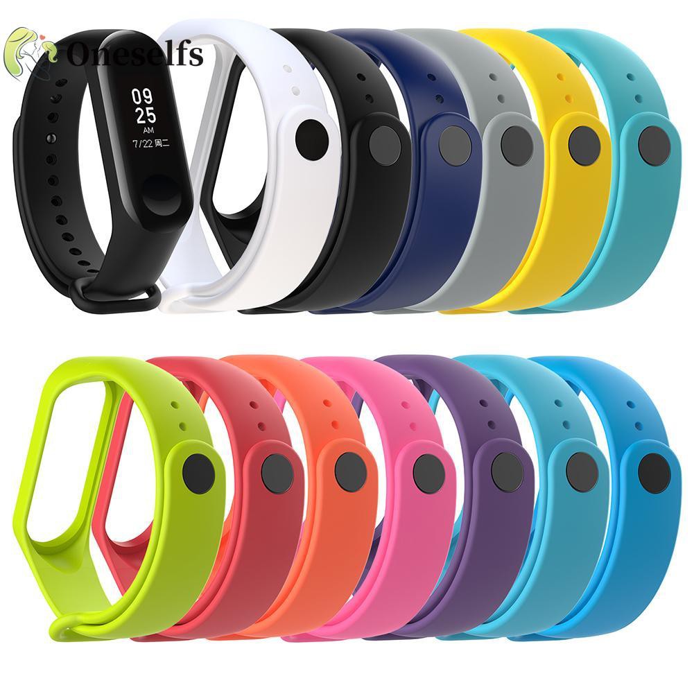 Dây Đeo Silicone 220mm Nhiều Màu Sắc Cho Đồng Hồ Xiaomi Miband 3