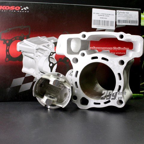 Trọn bộ xi lanh, piston 62mm Koso cho xe Honda Winner, Sonic