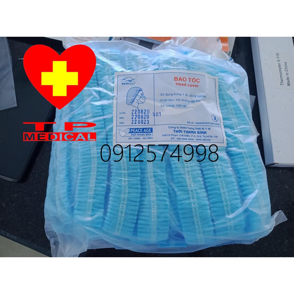 BAO TÓC/ NÓN GIẤY TRÙM TÓC MEDIPRO (100 CÁI/BỊCH)