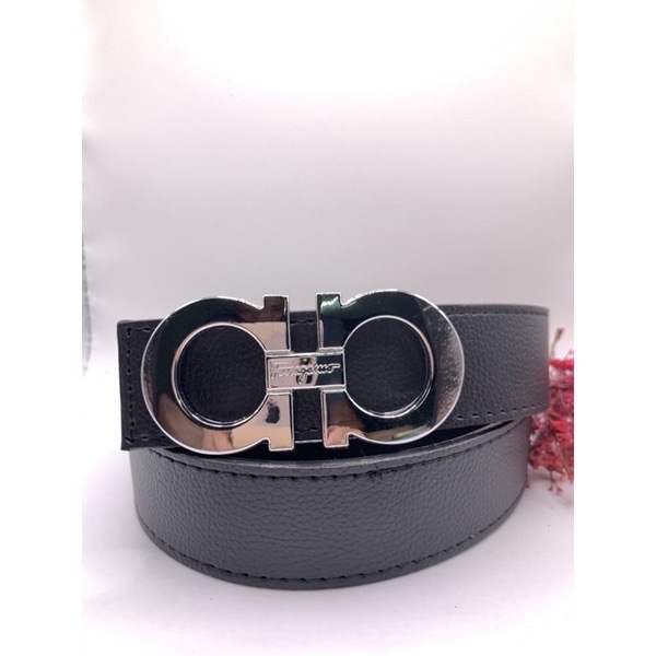 Thắt lưng nam- Dây nịt da mặt chữ a bạc - đẳng cấp và sang trọng new 2022