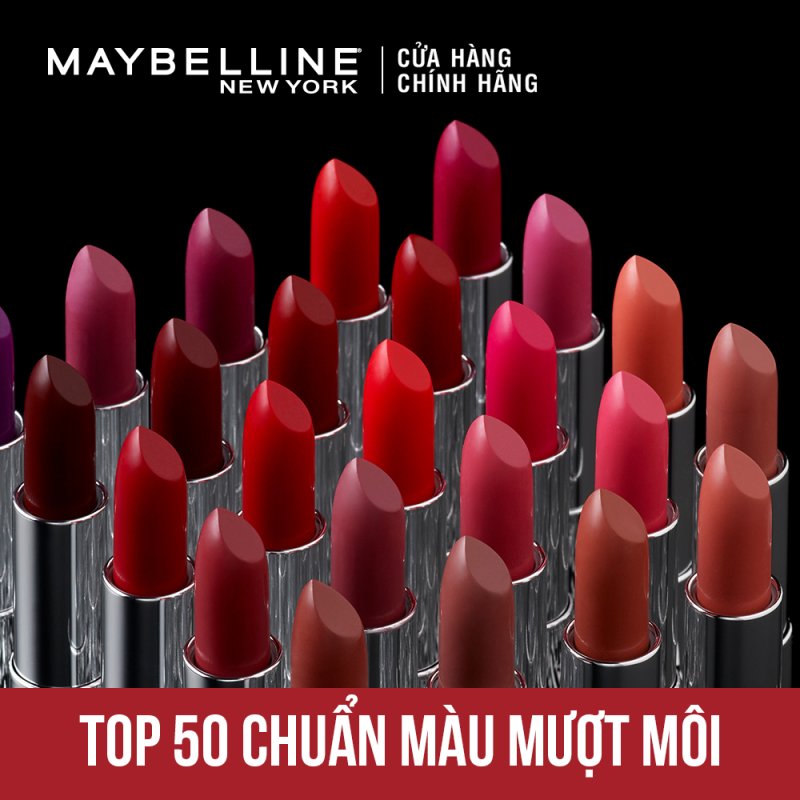 Son Lì Mịn Môi Tông đất Maybelline New York Color Sensational Inti Mattes Nude Lipstick 3.9g