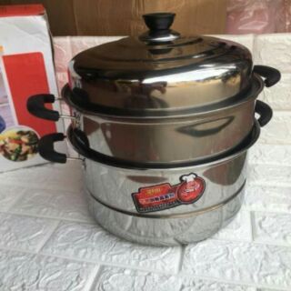 NỒI HẤP 3 TẦNG INOX