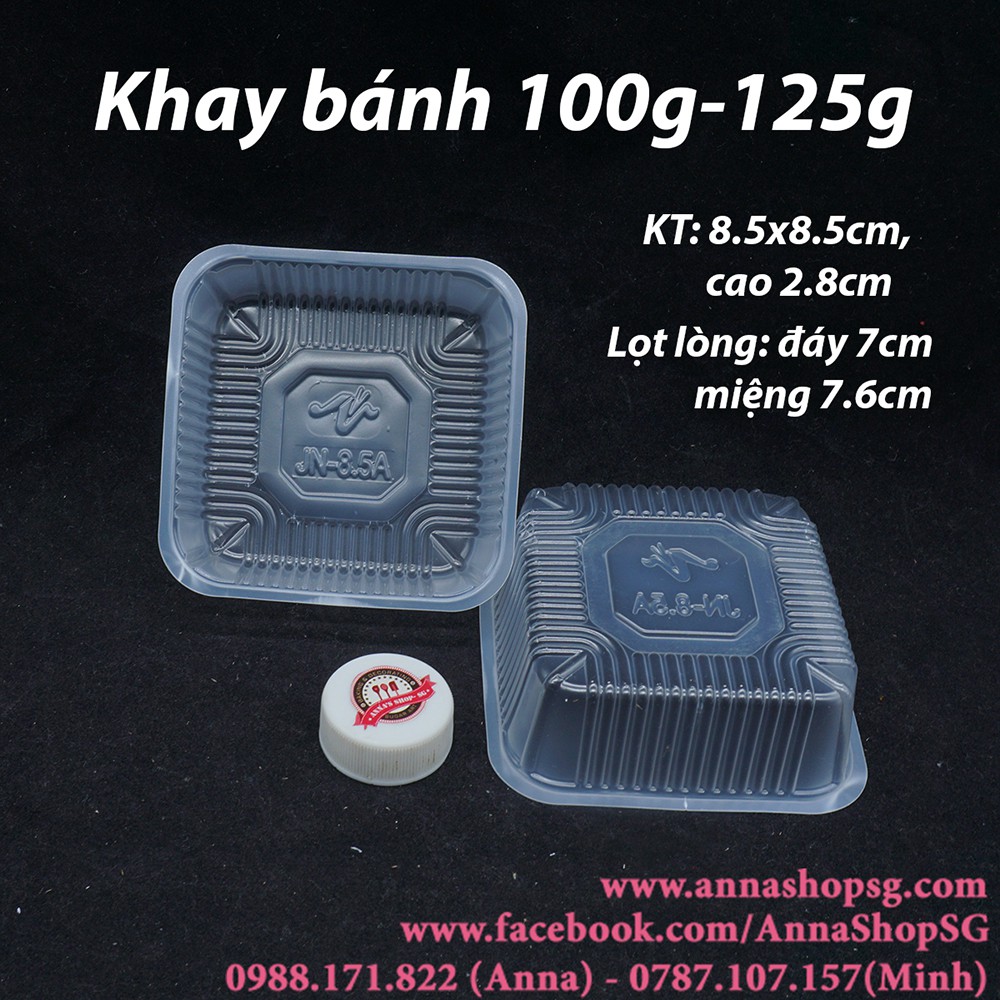 KHAY 8.5 ĐỤC CHO BÁNH 125g (100c)