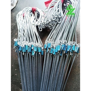 Combo 10c móc kẽm treo lan, chậu cây dài 70cm
