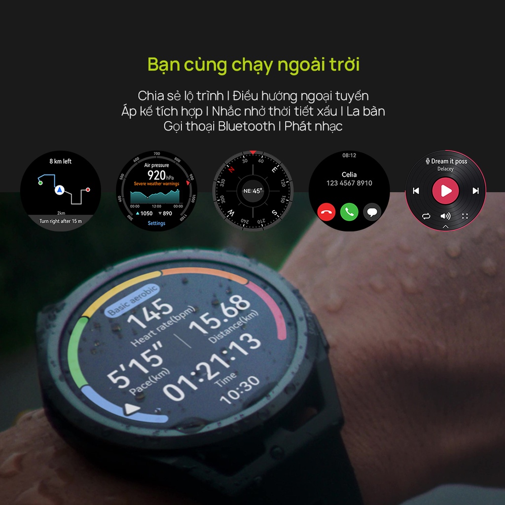 Đồng Hồ Thông Minh HUAWEI WATCH GT Runner | Chương Trình Chạy Bộ Khoa Học