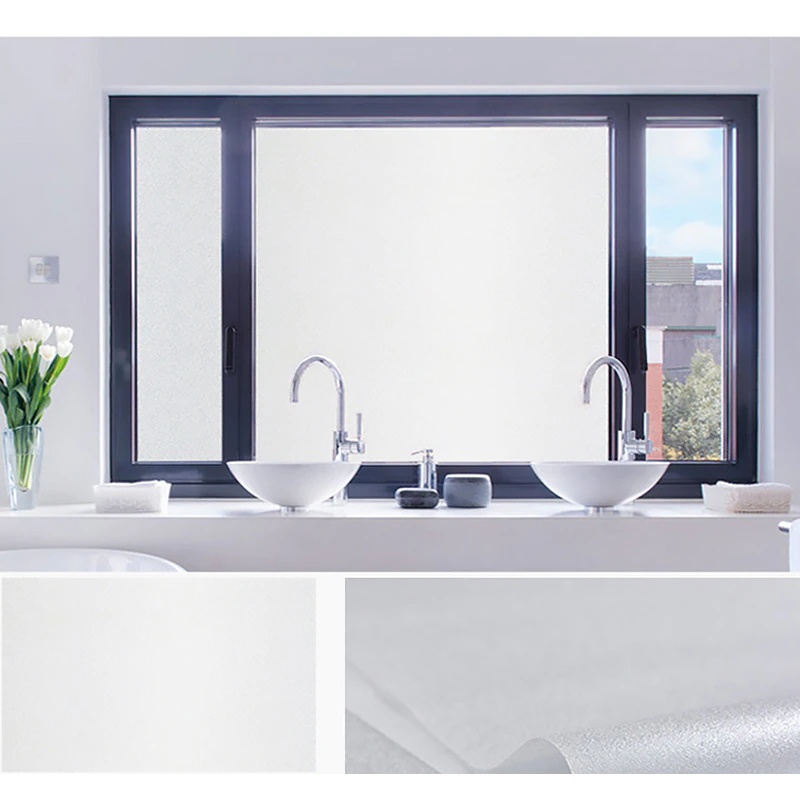 Decal dán kính mờ hoa văn nhám size 45x200cm giấy dán kính chống nhìn trộm cho cửa sổ phòng tắm vách ngăn phòng
