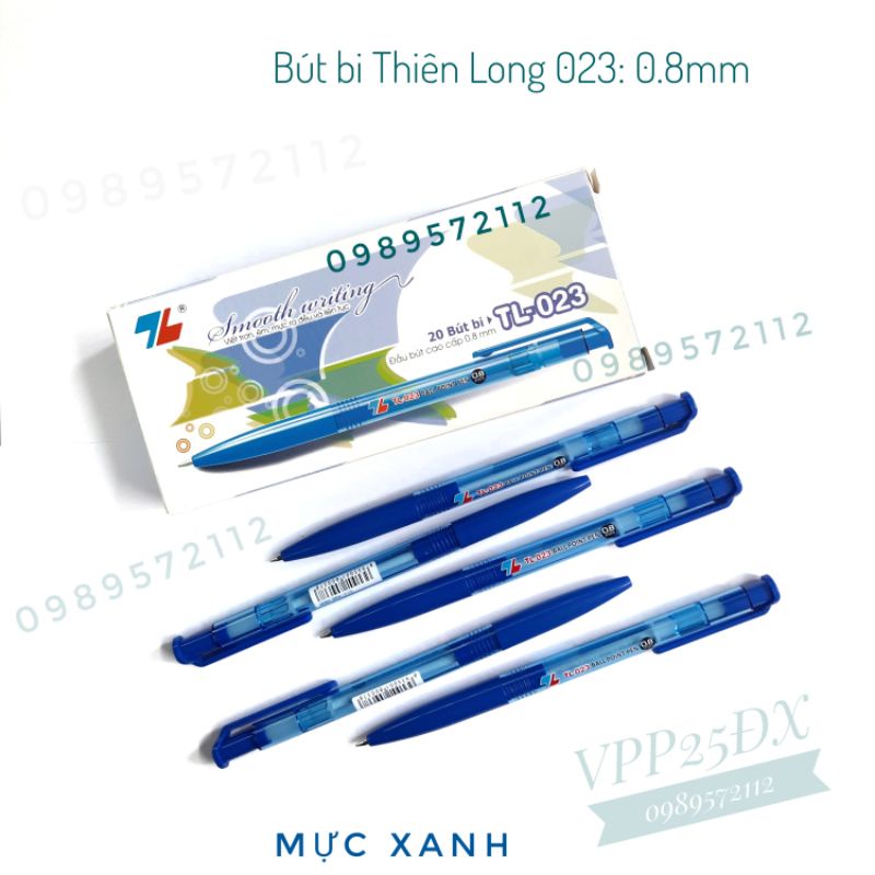 Hộp 20 cái bút bi Thiên Long 023 nét 0.8mm