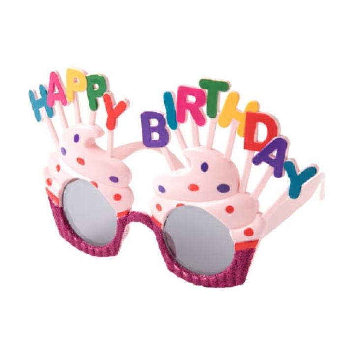 Mắt Kính ARTBOX Hàn Quốc Hình Cốc Bánh Ngọt Trang Trí Chữ Happy Birthday Dành Cho Buổi Tiệc