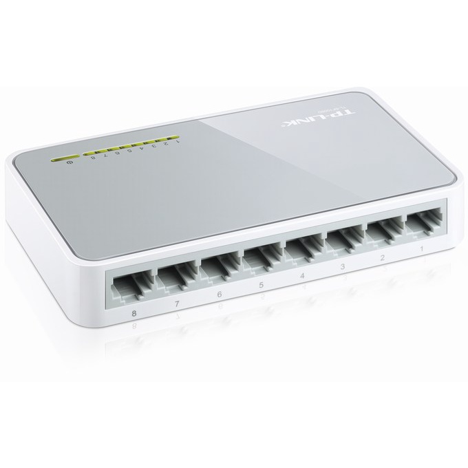 Bộ Chia Tín Hiệu Để Bàn 8 Cổng 10/100Mbps TP-Link TL-SF1008D - Hàng Chính Hãng