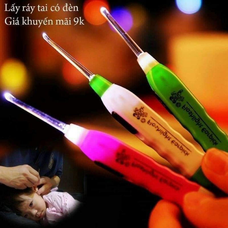 Cây Lấy Ráy Tai Có Đèn Thiết Kế Thông Minh Phù Hợp Với Người Lớn Và Trẻ Con