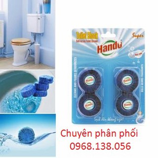 Viên tẩy làm sạch bồn cầu Hando 60g/ 1 viên có 4 viên/vỉ