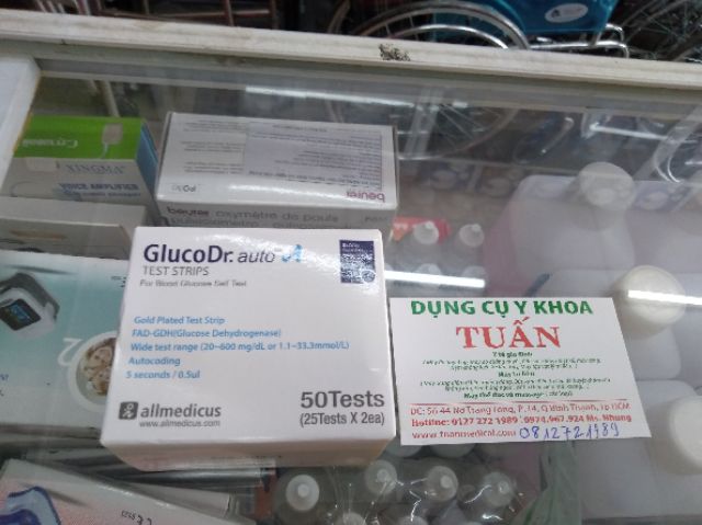 Lọ 25 que thử đường huyết GlucoDr.Auto