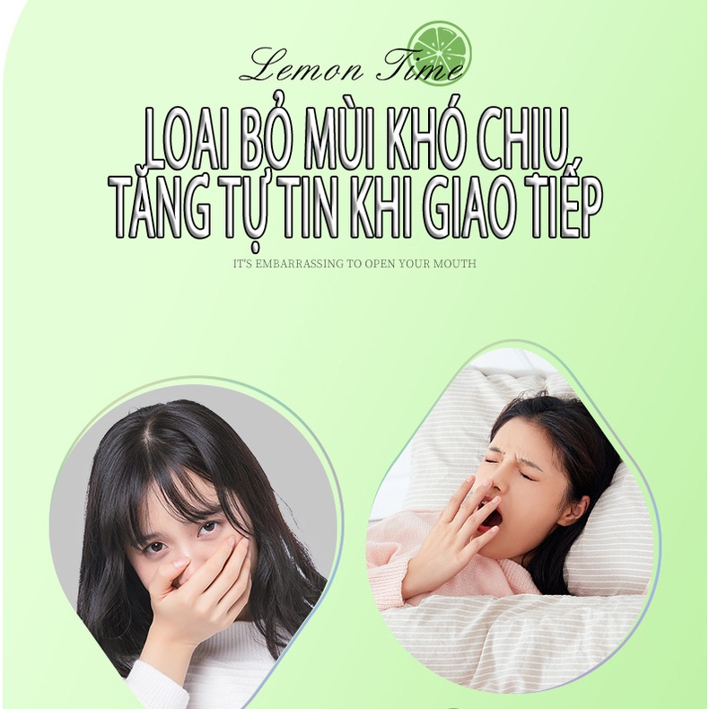 Nước súc miệng khử mùi hôi miệng không cay chăm sóc bảo vệ răng lợi nứa nhỏ gọn Mocco Nội địa trung BQSM001