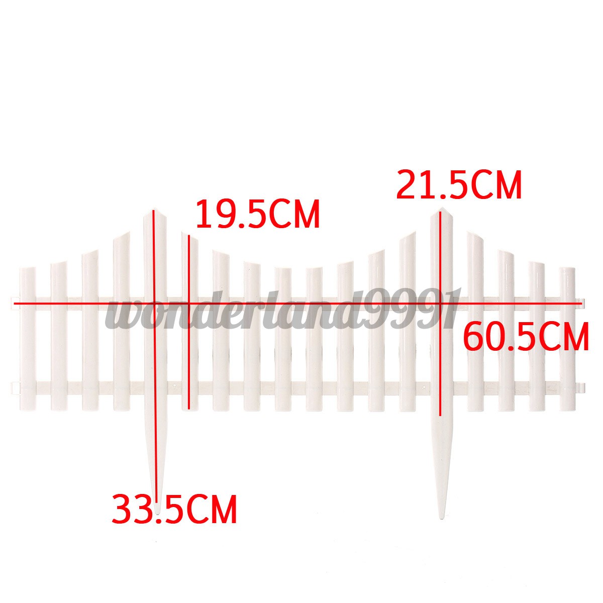 12 Hàng Rào Nhựa Màu Trắng Dài 7.32m