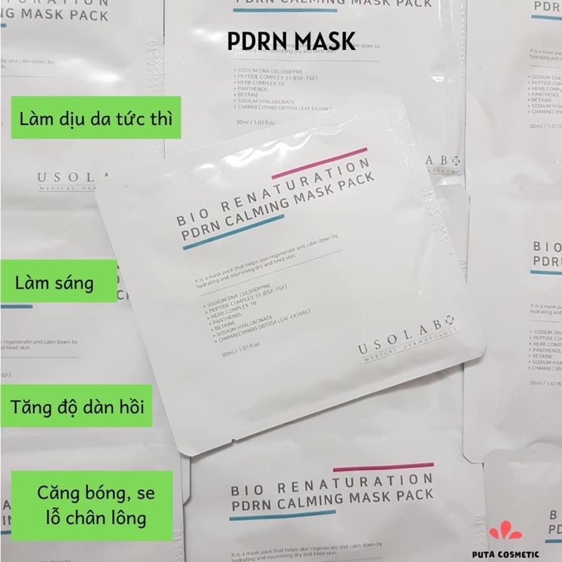 Mặt nạ DNA cá hồi Bio Renaturation PDRN Calming Mask Pack hay PDRN Mask.