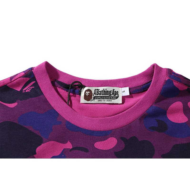 BAPE Áo Thun Chất Liệu Vải Cotton Có Thêu Hoạ Tiết Cổ Điển Tay Ngắn | BigBuy360 - bigbuy360.vn