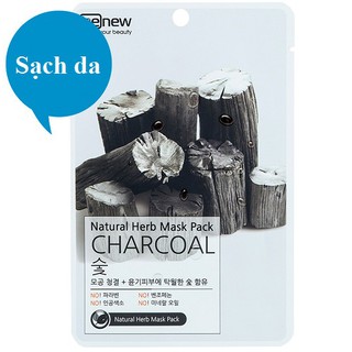 Mặt Nạ Than Hoạt Tính Benew Natural Herb Mask Pack Charcoal 22ml