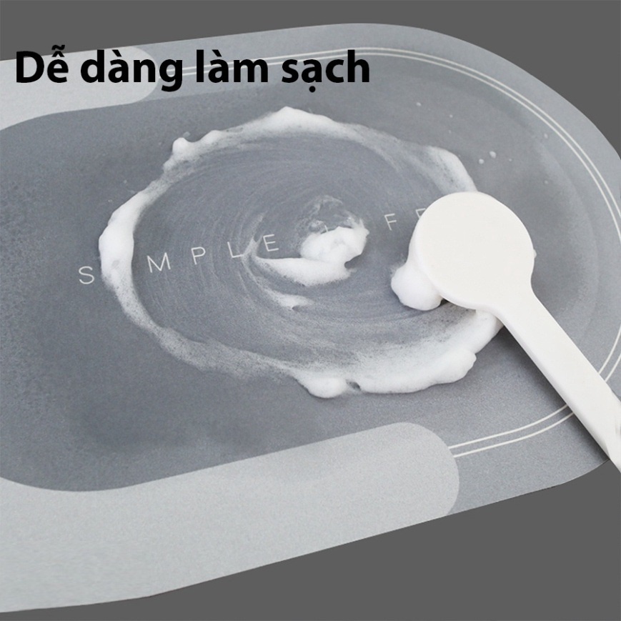 Thảm Lau Chân Hút Nước Siêu Thâm Để Nhà Tắm Phòng Khách KT 60x40cm