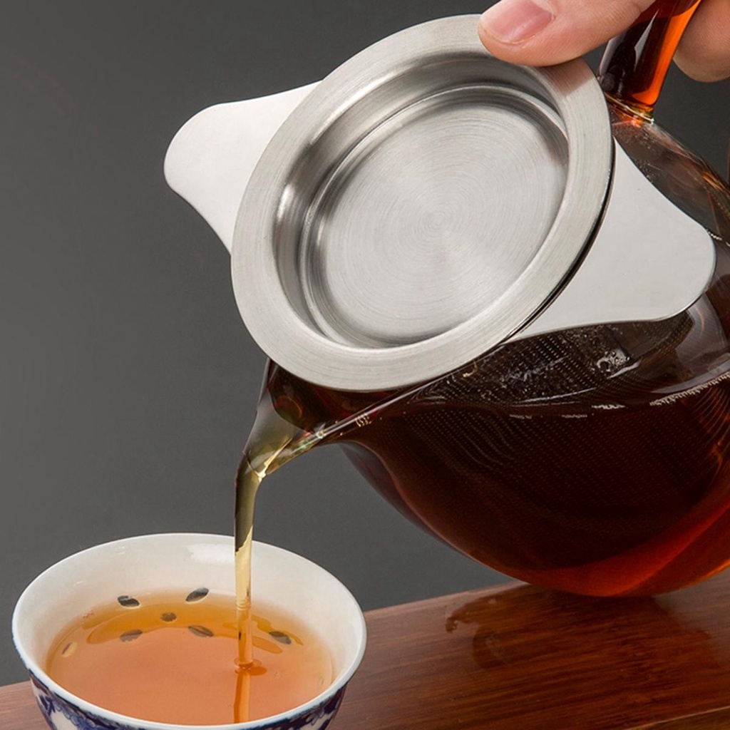 Dụng Cụ Lọc Trà Bằng Thép Không Gỉ Với Tay Cầm Đôi Tiện Dụng