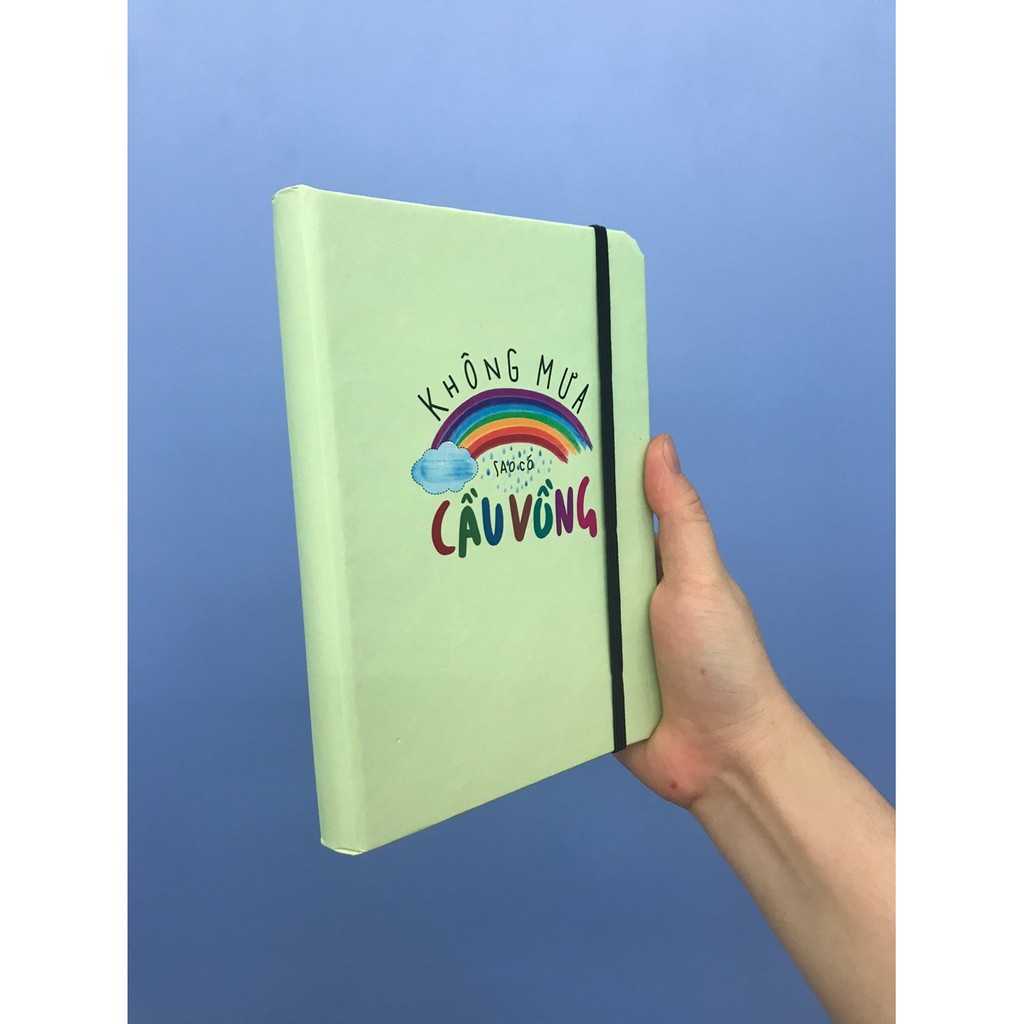 Sổ Tay/ Notebook: Phong Cách Sống – Không Mưa Sao Có Cầu Vồng (Bìa Cứng)