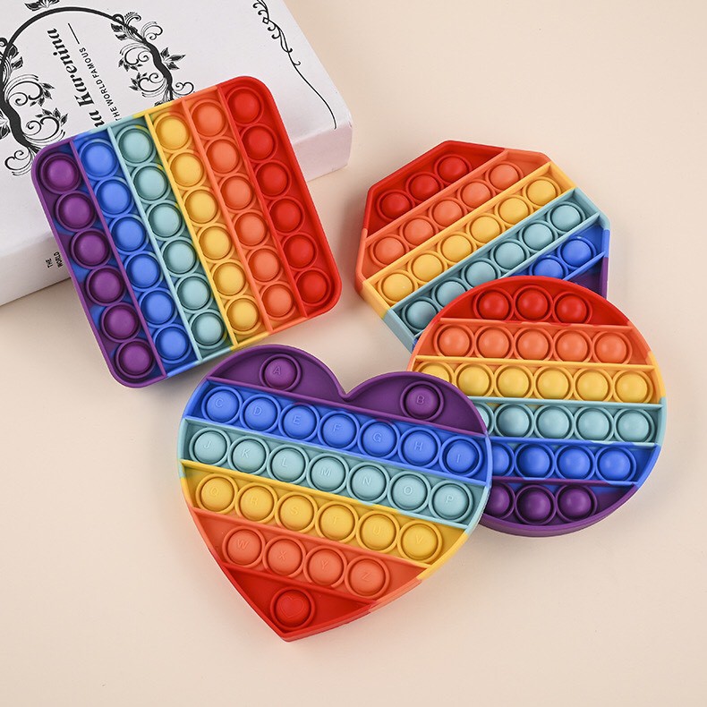 Pop it fidget toy 2021 trò chơi giải trí thông minh, đồ chơi bóp bóng cầm tay giảm căng thẳng