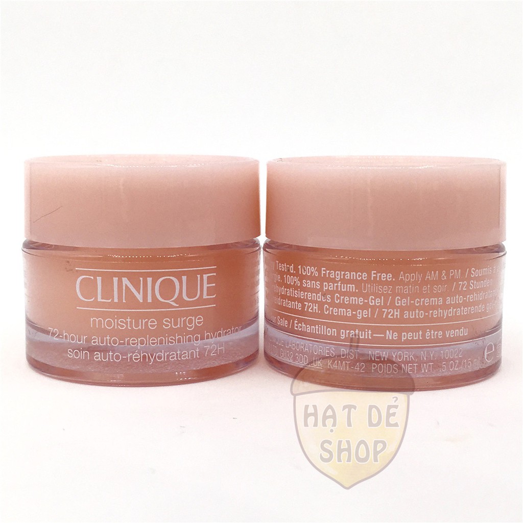 Clinique Kem Dưỡng Ẩm Da Dầu Moisture Surge 72 hour auto replenishing hydrator 7ml -Hàng Chính hãng