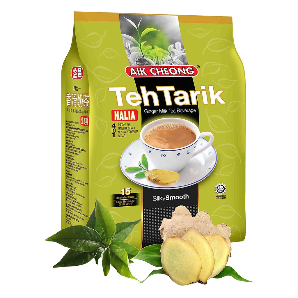 Trà Sữa Vị Gừng Aik Cheong Teh Tarik Halia 4 In 1 - 600g  - Ginger milk tea