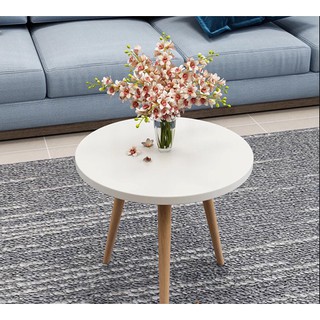 BÀN TRÀ 40x45 tròn sofa màu trắng ,kiểu dáng nhỏ,gọn,tiện lợi phù hợp dể cho mọi không gian