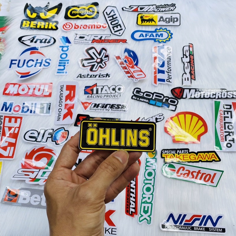 [Set 40 cái] Sticker dán xe, mũ bảo hiểm, vali, laptop, điện thoại, trang trí... chống thấm nước