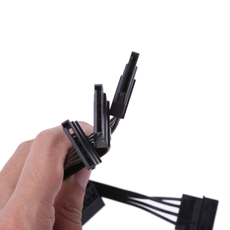 Dây Cáp Chuyển Đổi Nguồn Điện Atx 4-pin Ide Molex Sang 5 Sata 18awg