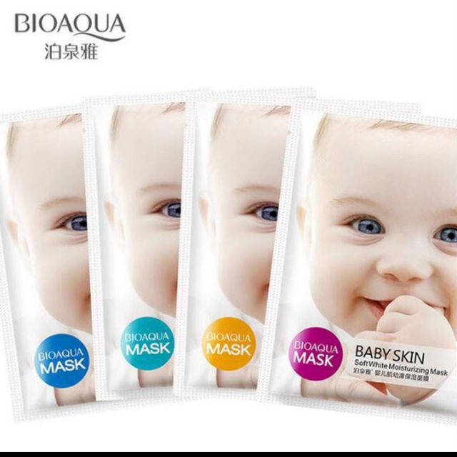 Combo 10 Mặt Nạ Giấy Chăm Sóc Da Mặt Nạ Em Bé Baby Skin Nội Địa Trung Bioaqua