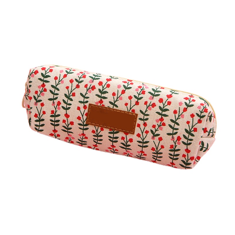 Túi Đựng Bút Bằng Vải Canvas Cỡ Lớn Có Khóa Kéo Và Thể Giặt Lại Tiện Dụng
