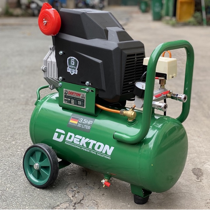Máy nén khí có dầu 3.5HP lên hơi nhanh 30 lít DEKTON - DK - AC30DR chính hãng
