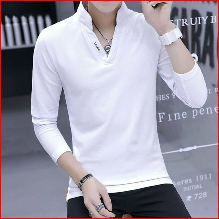 Áo thun nam tay dài vải Thun Cotton Mềm Mịn mặc mát- ATD8