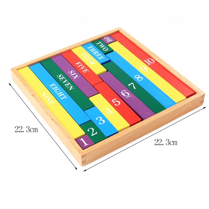 Thanh màu số học Montessori (Montessori color decimal bar)