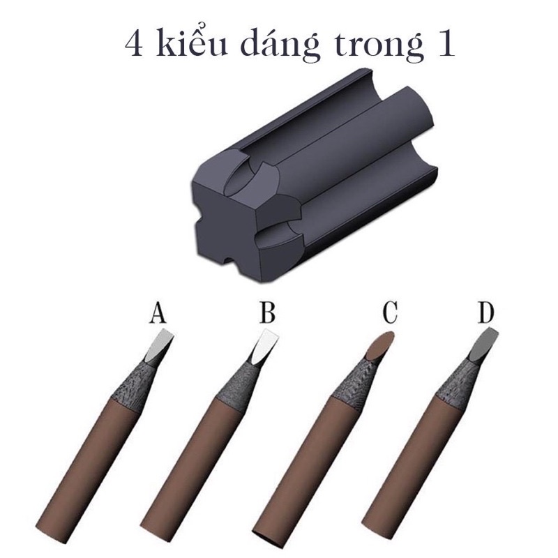 Khuôn Gọt Đầu Chì Kẻ Mày (4 Trong 1)