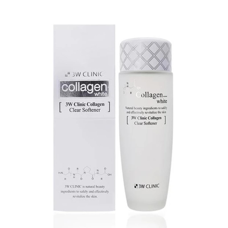 NƯỚC HOA HỒNG 3W CLINIC COLLAGEN CLEAR SOFTENER (trắng)