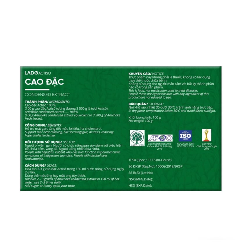 Cao đặc Actiso [Date mới] - 100g | BigBuy360 - bigbuy360.vn