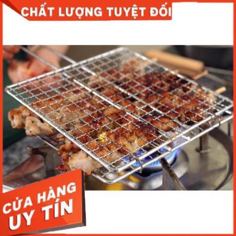 Sale Khủng Hàng Chất Lượng Vỉ Nướng Inox, Kẹp Nướng Thịt, Chả, Nướng Thực Phẩm Than Hoa Cao Cấp