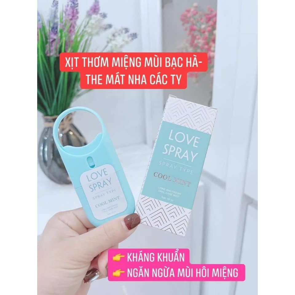 Xịt thơm miệng love spray- kissing spray TIỆN LỢI chính hãng