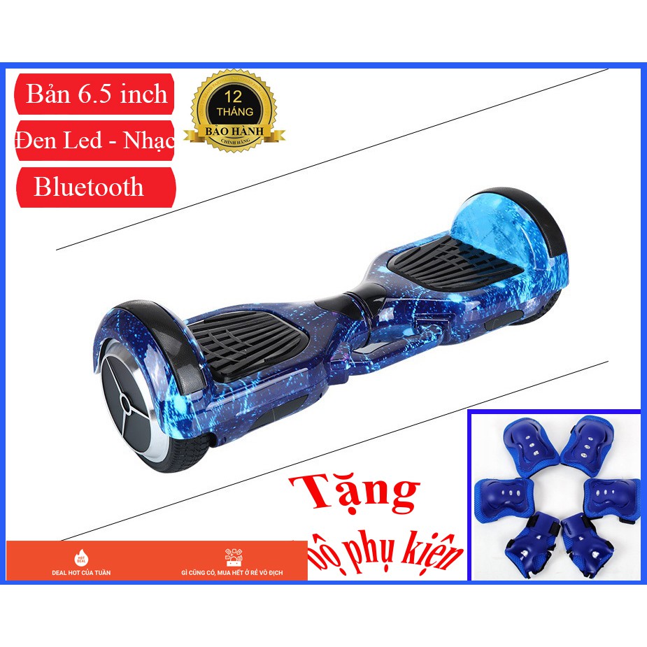 Xe điện tự cân bằng Xe cân bằng điện 2 bánh lớn 6.5 inch - Nhạc - Bluetooth