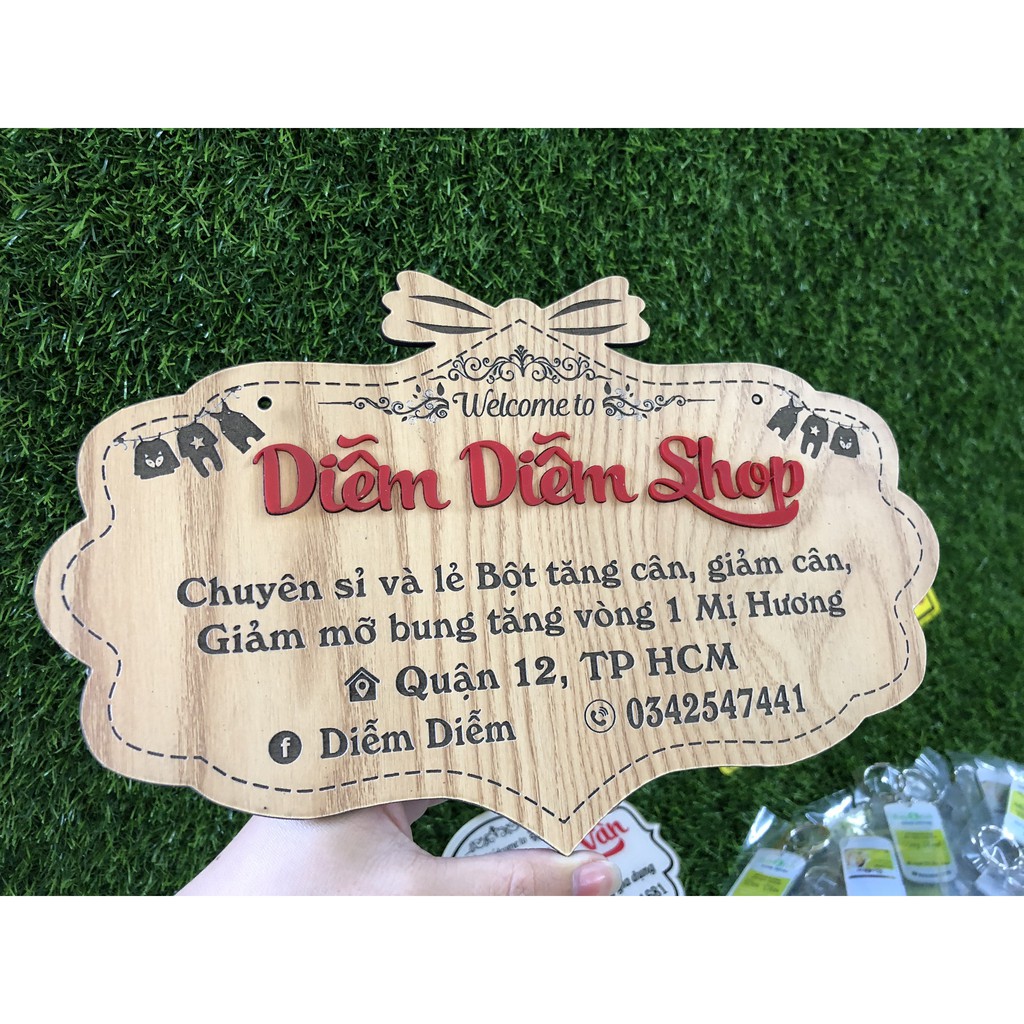 [BIỂN GỖ DECOR SHOP] - Bảng hiệu gỗ thiết kế theo yêu cầu - Free thiết kế