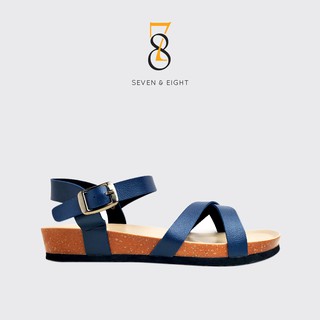 Sandal Siêu Nhẹ Quai Chéo Đế Bệt Seven & Eight 3cm - SQC0002