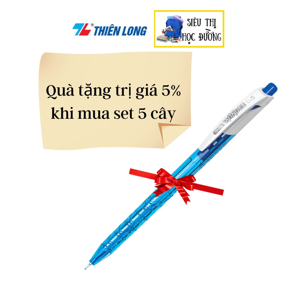 Bút Gel Thiên Long GEL-012. Đầu bi : 0.5 MM, Viết mực nước 4 Màu: Xanh/đỏ/đen/tím.