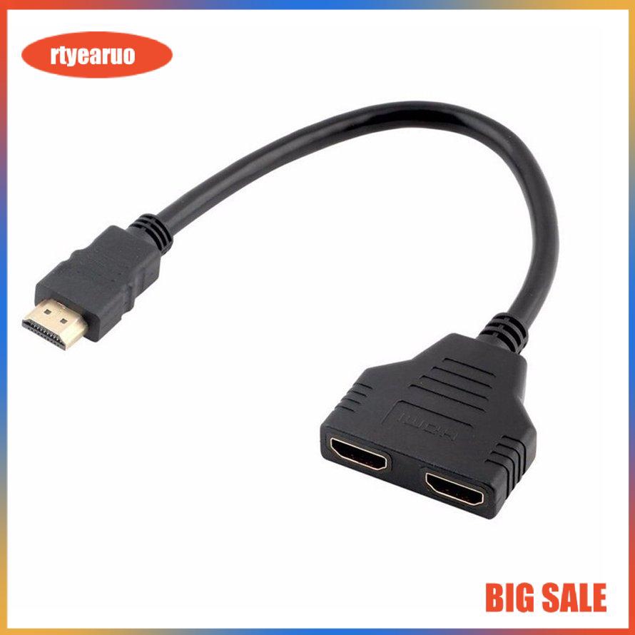 Bộ cáp chia chuyển đổi đầu HDMI 1080P sang 2 cổng đầu ra chất lượng cao