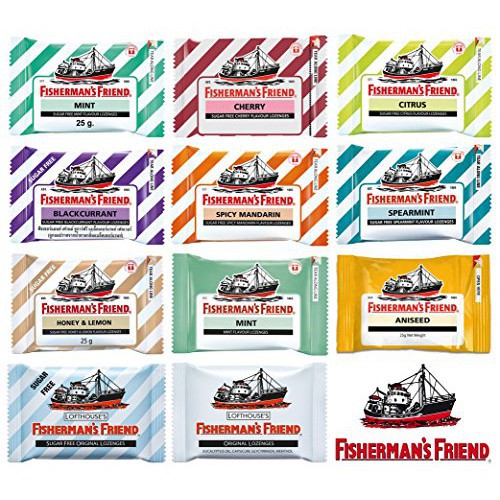 Kẹo Ngậm Giảm Đau Họng Con Tàu Không Đường Fishermans Friend 25G